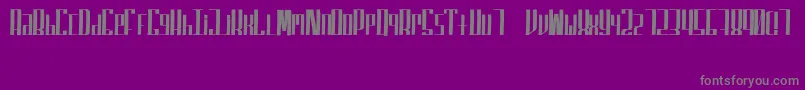 SuperfuckedSmall Font – Gray Fonts on Purple Background