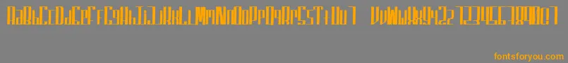 SuperfuckedSmall-Schriftart – Orangefarbene Schriften auf grauem Hintergrund