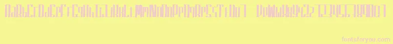 SuperfuckedSmall Font – Pink Fonts on Yellow Background