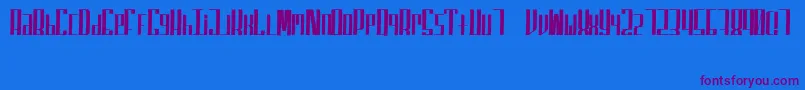 SuperfuckedSmall Font – Purple Fonts on Blue Background