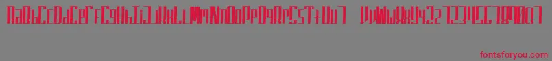 SuperfuckedSmall Font – Red Fonts on Gray Background