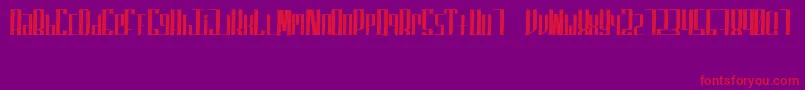 SuperfuckedSmall Font – Red Fonts on Purple Background