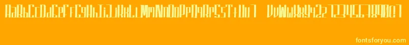 SuperfuckedSmall Font – Yellow Fonts on Orange Background