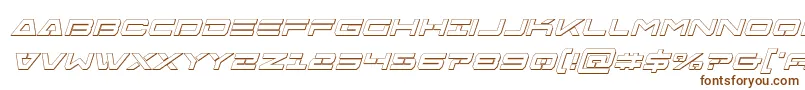 Шрифт Freeagentbold3Dital – коричневые шрифты на белом фоне