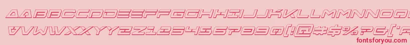 Freeagentbold3Dital Font – Red Fonts on Pink Background