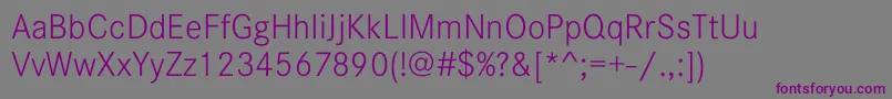 Шрифт CorporateSW15Light – фиолетовые шрифты на сером фоне