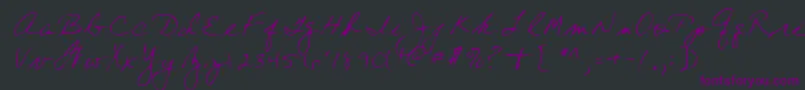 Lehn197 Font – Purple Fonts on Black Background