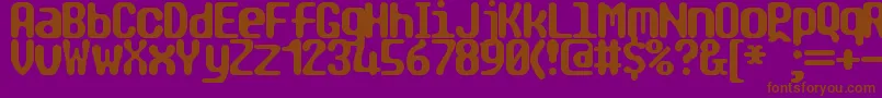 Tragic2 Font – Brown Fonts on Purple Background