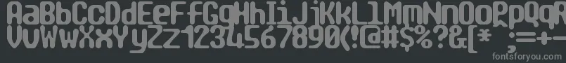 Tragic2 Font – Gray Fonts on Black Background