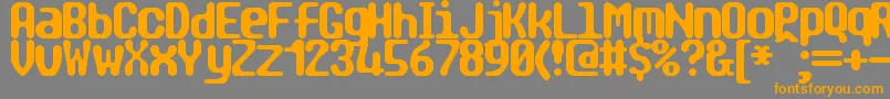 Tragic2 Font – Orange Fonts on Gray Background
