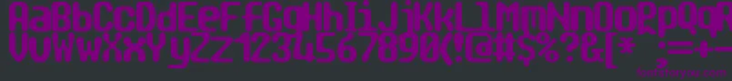 Tragic2 Font – Purple Fonts on Black Background