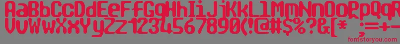Tragic2 Font – Red Fonts on Gray Background