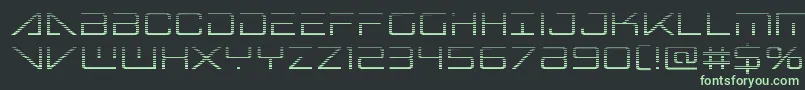 Шрифт Bansheepilotgrad – зелёные шрифты на чёрном фоне