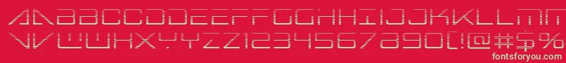 Bansheepilotgrad Font – Green Fonts on Red Background