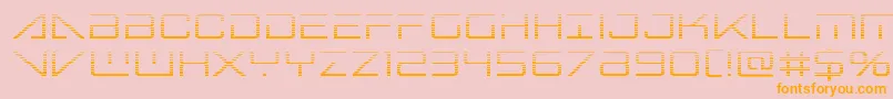 Bansheepilotgrad Font – Orange Fonts on Pink Background