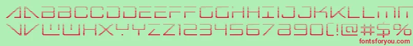 Bansheepilotgrad Font – Red Fonts on Green Background