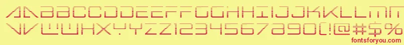 Bansheepilotgrad Font – Red Fonts on Yellow Background