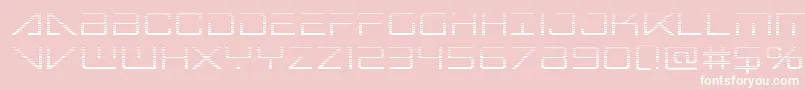 Bansheepilotgrad Font – White Fonts on Pink Background