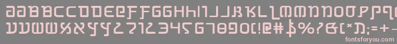 GrimlordBoldExpanded Font – Pink Fonts on Gray Background