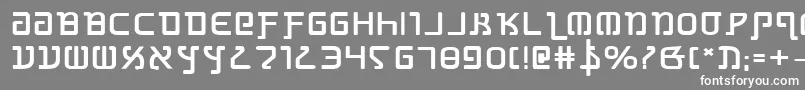 フォントGrimlordBoldExpanded – 灰色の背景に白い文字