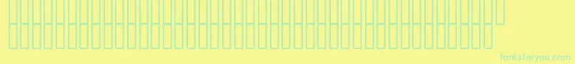 TouristEater Font – Green Fonts on Yellow Background