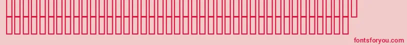 TouristEater Font – Red Fonts on Pink Background