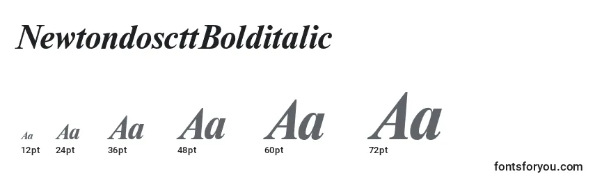 NewtondoscttBolditalic Font Sizes