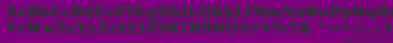 Arb187ModernCaps Font – Black Fonts on Purple Background