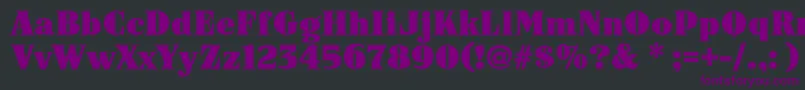 Arb187ModernCaps Font – Purple Fonts on Black Background