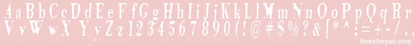 Tidelag Font – White Fonts on Pink Background