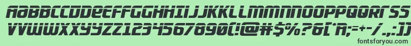 Lightsidercompactlaser Font – Black Fonts on Green Background