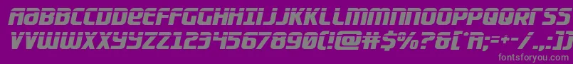 Lightsidercompactlaser Font – Gray Fonts on Purple Background