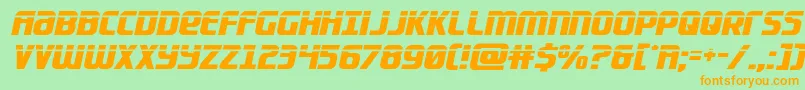 Lightsidercompactlaser Font – Orange Fonts on Green Background