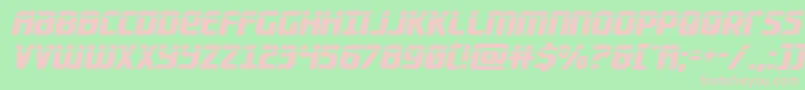 Lightsidercompactlaser Font – Pink Fonts on Green Background