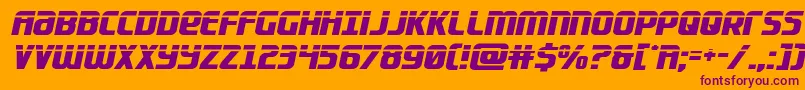 Lightsidercompactlaser Font – Purple Fonts on Orange Background