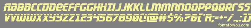 Lightsidercompactlaser Font – Yellow Fonts on Gray Background