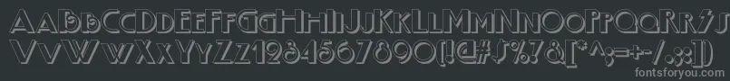 Boogienightsnfshadow Font – Gray Fonts on Black Background