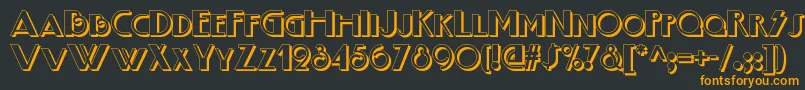 Boogienightsnfshadow Font – Orange Fonts on Black Background