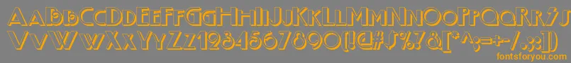 Boogienightsnfshadow Font – Orange Fonts on Gray Background