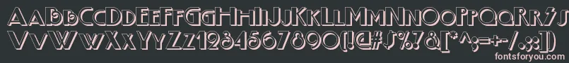 Boogienightsnfshadow Font – Pink Fonts on Black Background