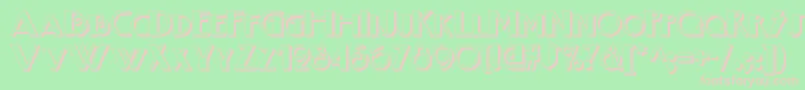 Boogienightsnfshadow Font – Pink Fonts on Green Background