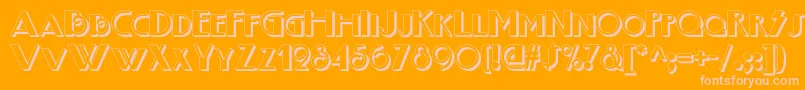 Boogienightsnfshadow Font – Pink Fonts on Orange Background