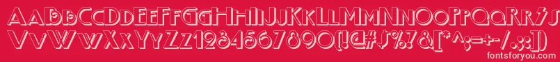 Boogienightsnfshadow Font – Pink Fonts on Red Background