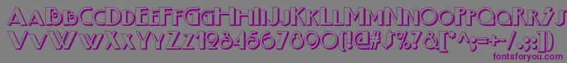 Boogienightsnfshadow Font – Purple Fonts on Gray Background