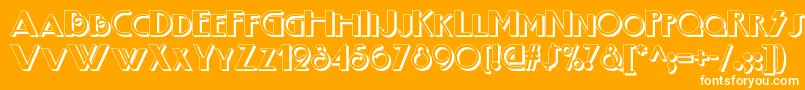 Boogienightsnfshadow Font – White Fonts on Orange Background