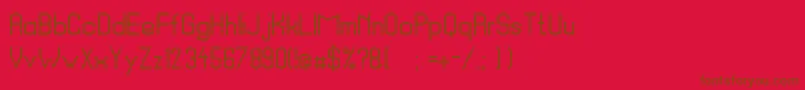 SchrottingerJustusSchrotte Font – Brown Fonts on Red Background