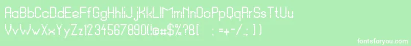 SchrottingerJustusSchrotte Font – White Fonts on Green Background