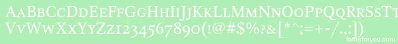 フォントOctavascc – 緑の背景に白い文字