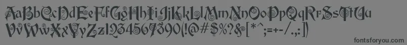 EdisonMf Font – Black Fonts on Gray Background