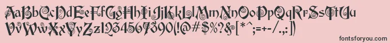 EdisonMf Font – Black Fonts on Pink Background